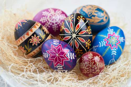 decorative eggs easter handmade art