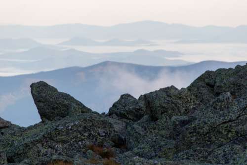 rocky mountain view peak hike