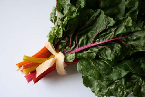 vegetable leaves food chard rainbow