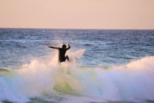 surfer wave ocean sea sport