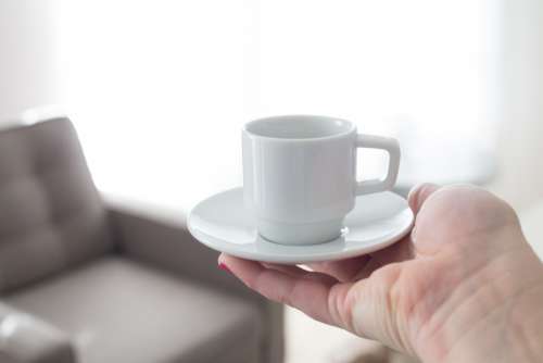 coffee cup hands mug white