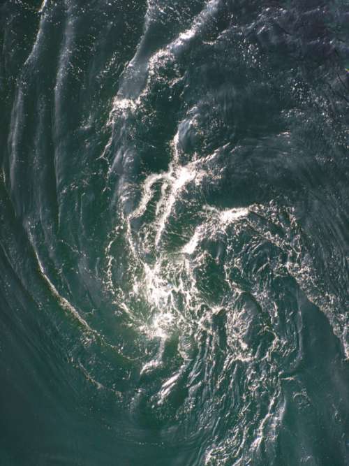 ocean water aerial swirl vortex