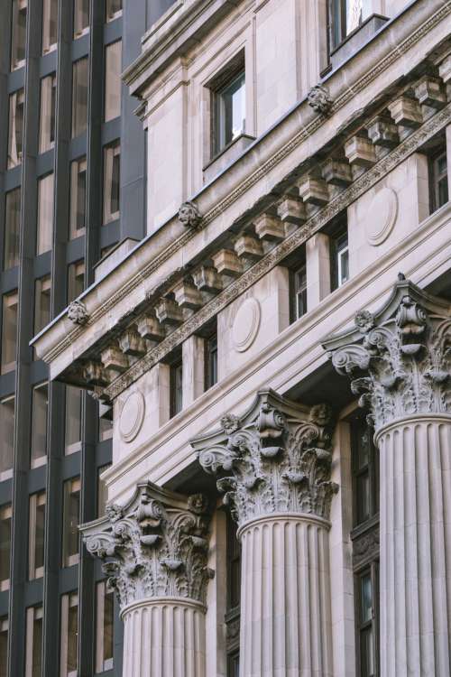 columns city ornate facade classic