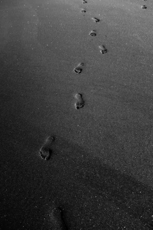 Footprints In The Sand Photo