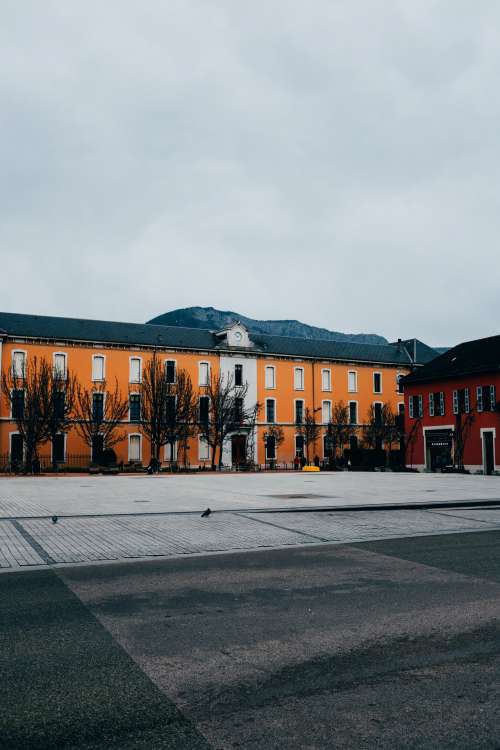 Square In Front Of The Building Photo