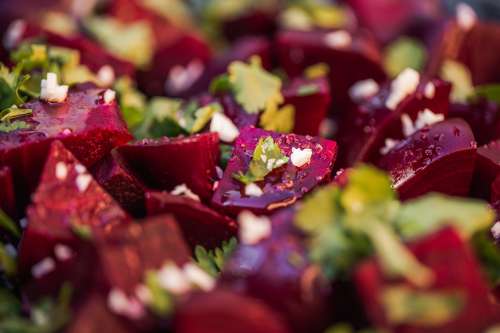 Beetroot Salad With Garlic And Parsley Photo
