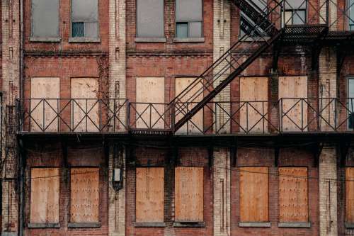 Plywood Over Windows Photo