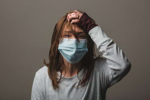 Woman With A Face Mask Photo