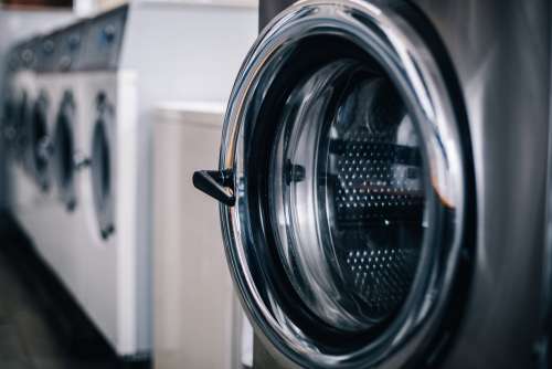 Stainless Steel Washing Machine Door Photo