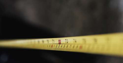 Close Up Showing Six Feet On Tape Measure Photo