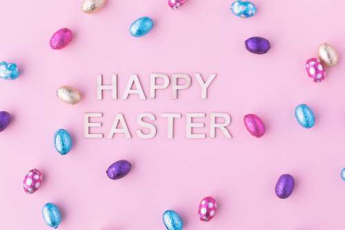 Happy Easter Eggs Photo
