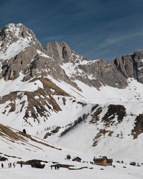 An Expansive Rocky Mountain Range Photo