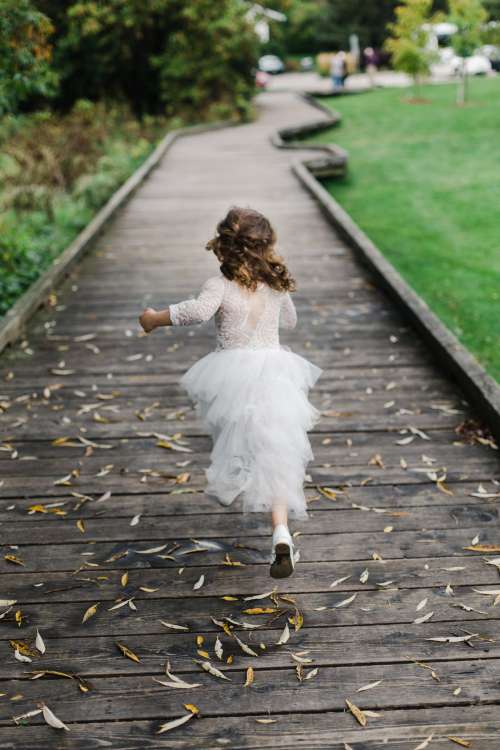 Little Girl In A Fancy Dress Photo