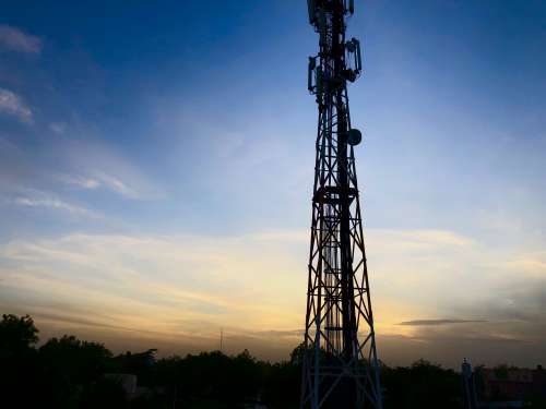 sky, industry, tower, steel, technology, energy, antenna, air broadcast, landscape