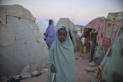 people, child, girl, veil girl, hijab, tent, refugee, look, sadness, poverty, slum