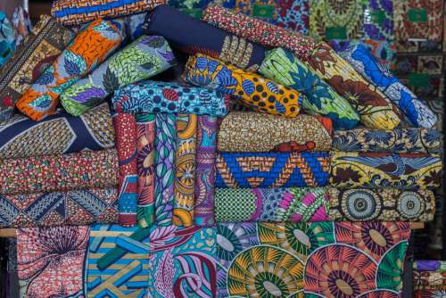 color, fashion, chic, african prints, fabrics, shop, market, wax, tchigan, loincloth, patterns, exhibition, sale