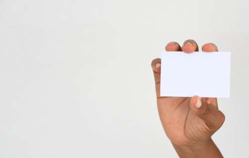 paper, woman, empty, people, blank, card, gestural, ID