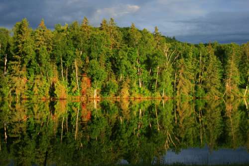 Autumn Lake Landscape Free Photo