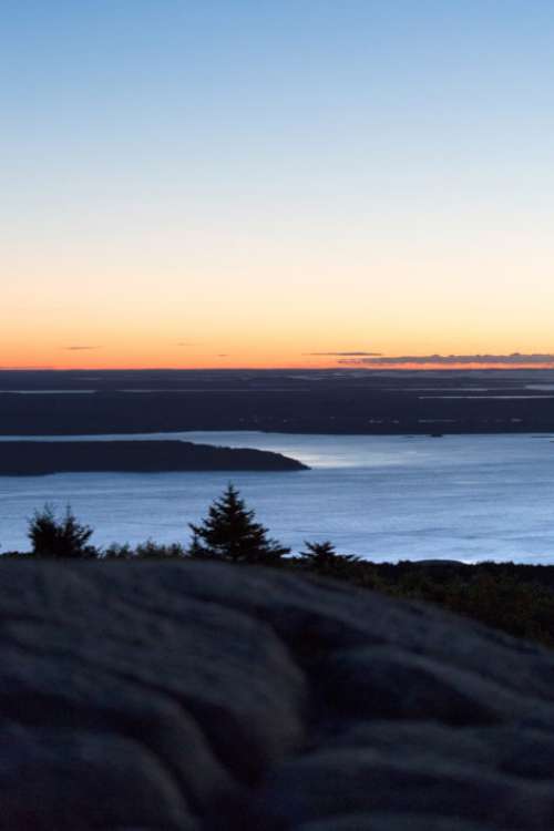 Mountain Ocean Sunrise Free Photo