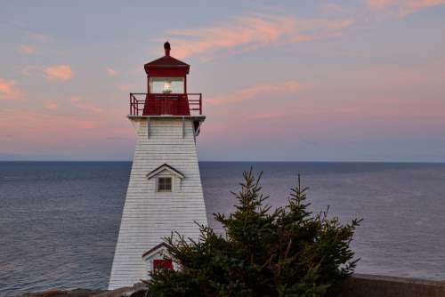 lighthouse ocean island landmark light