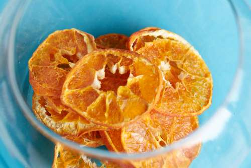 fruit slices background dehydrated oranges