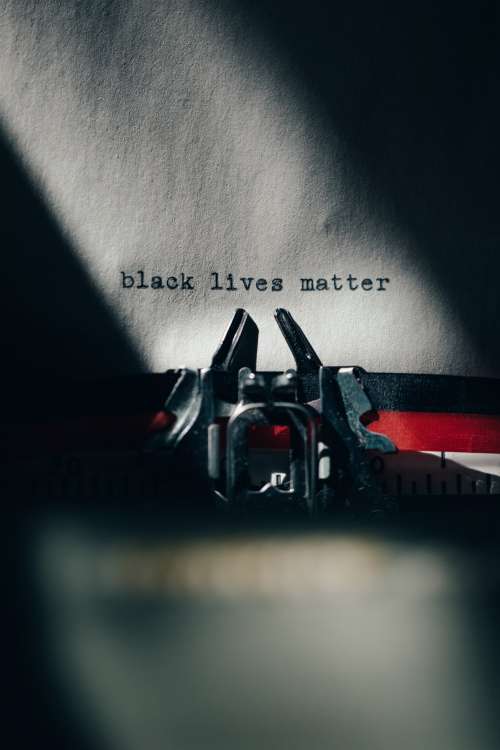 Typewriter With Black Lives Matter Photo