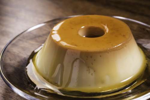 Brazilian style caramel pudding dessert