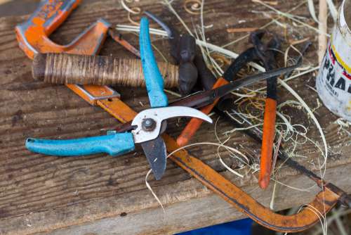 workshop, DIY, carpentry, scissors, saw, material, wood