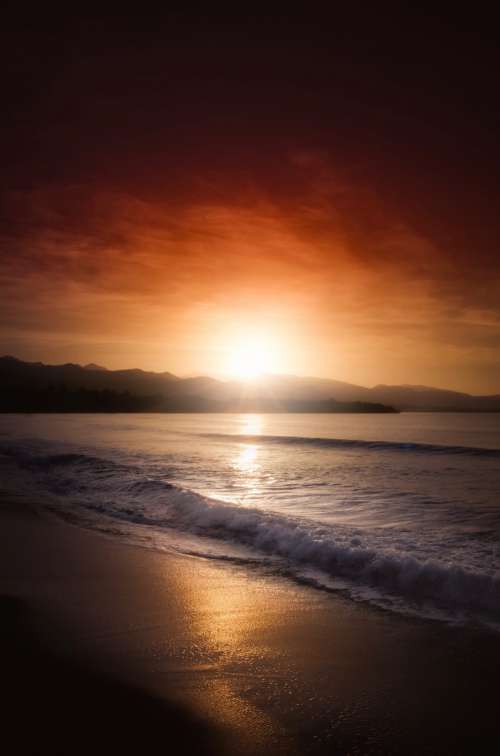 Sunset Beach Portrait
