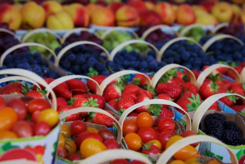 Fresh Fruit Market Free Photo