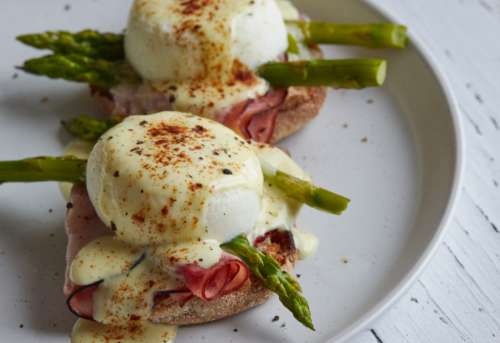 Breakfast Eggs Plate Free Photo