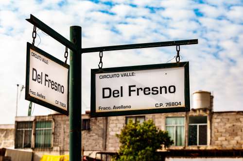 Street Signs In Mexico Photo