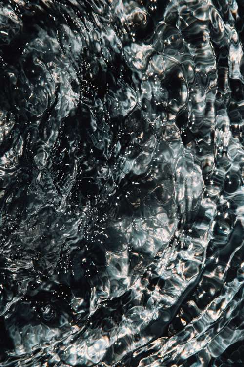 Ripples In Monochrome Water Scene Photo