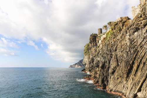 Cliffside By The Water In Italy Photo