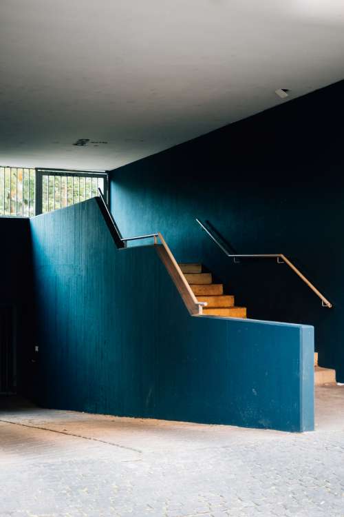Modern Staircase Outside Building Photo
