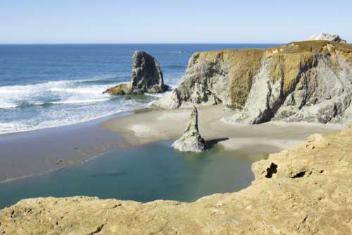 Coast Cliff Beach Free Photo