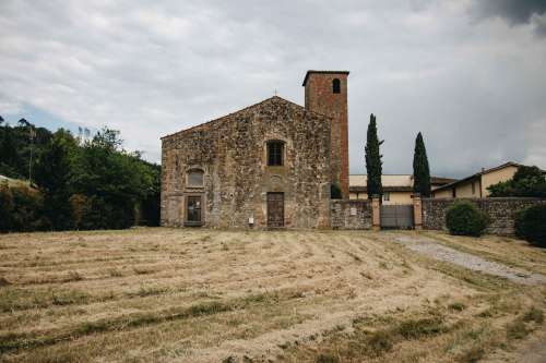 Old Church Building In Rural Italy Photo
