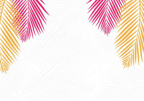 Tropical Palm Leaves Background