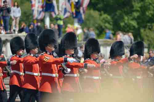 Changing Of The Guards At Bucking Ham Palace London