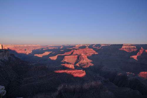 Sun Setting Over The Grand Canyon