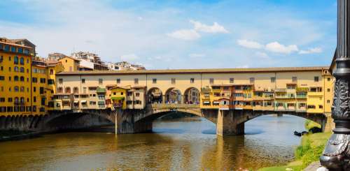 Ponte Vecchio In Florence On A Sunny Day