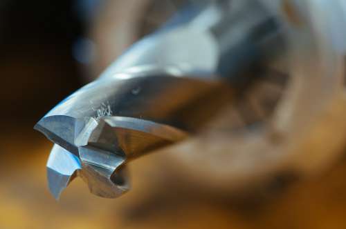 Close Up Of Used Drill Bit