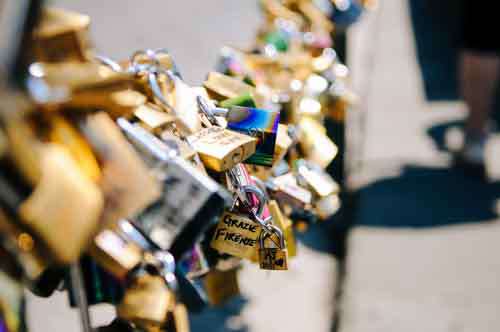 Many Locks Celebrating Love Together In Florence