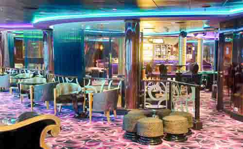 Inside A Contemporary Night Club Bar