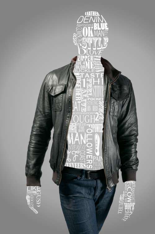 Male Fashion Graphic With Text