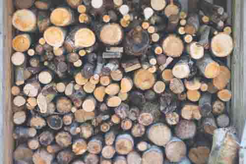 Wood Pile For Winter Fire