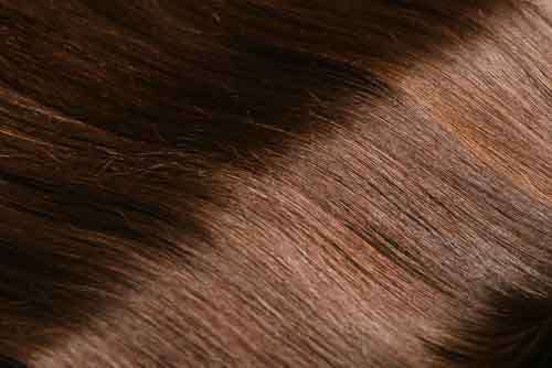 Closeup Of Brown Hair For Beauty
