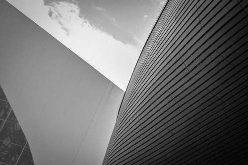 Contemporary Abstract Architecture In B&W