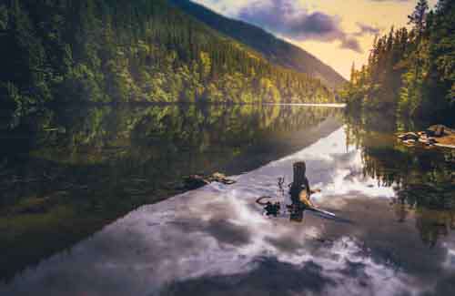 Stunning River Landscape In Alaska