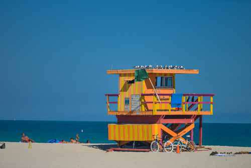 South-beach Lifeguard Station On Miami Beach